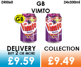 GB vimto cans